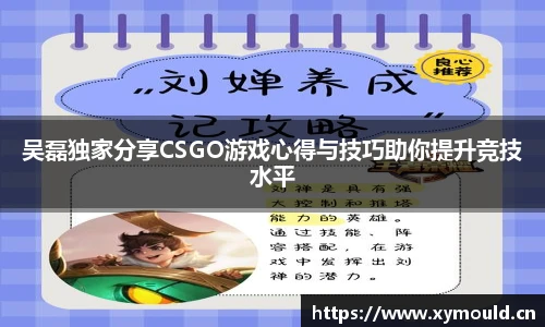 星空sports吴磊独家分享CSGO游戏心得与技巧助你提升竞技水平